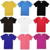 2-16 Years Boys Tshirts Cotton Short Sleeve Girls Clothes Summer Solid T-shirt Teenage Children Tees Kids Korean Top Baby Cloth