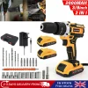 2 Battery Cordless Drill 21V Electric Screwdriver Set with 2 Batteries & Charger