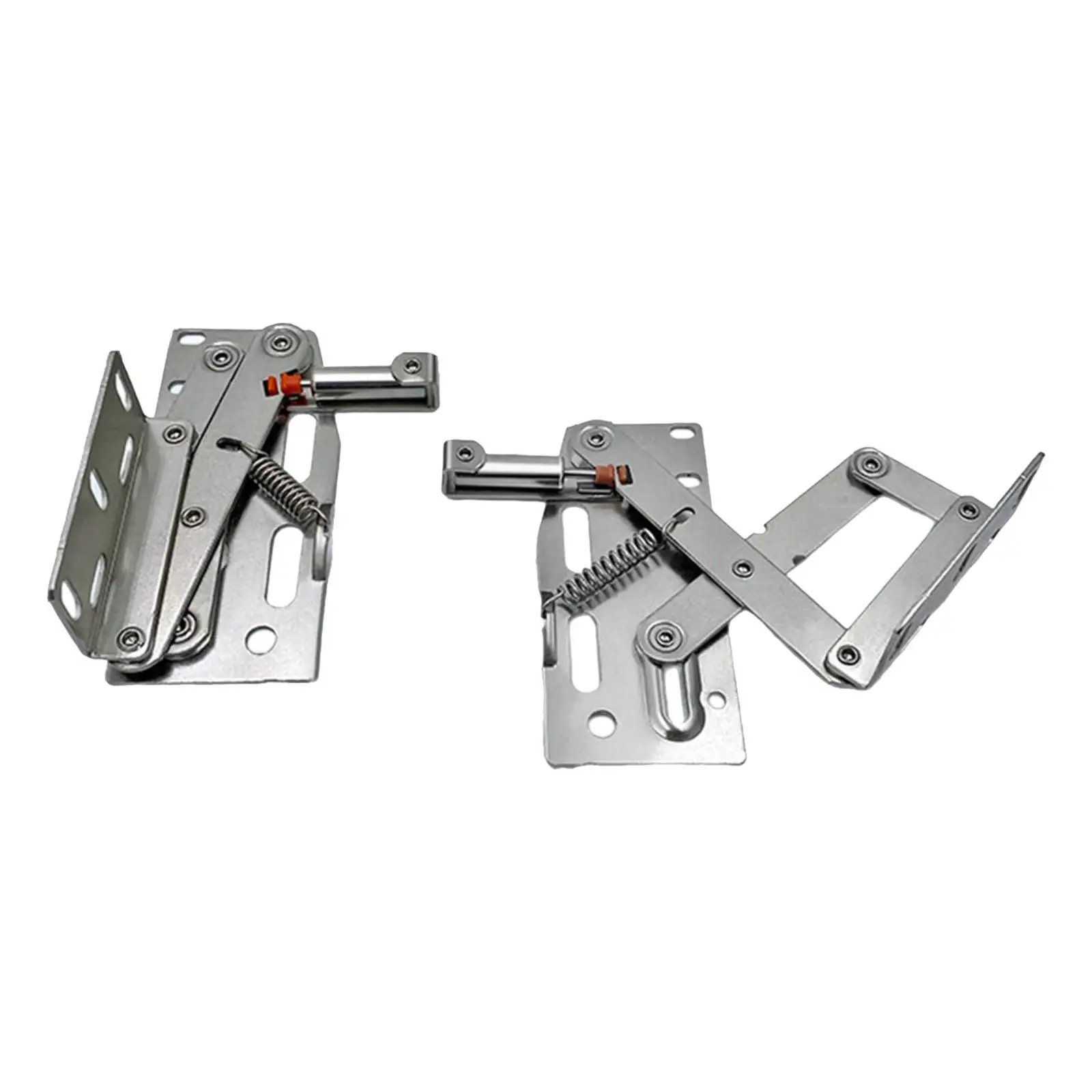 2 Pieces Tip Out Tray Hinges Practical Sturdy Space Optimization Spare Parts Scissor Damping Hinge for Kitchen Cabinet Doors