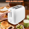 2 Slice Toaster 230V Electric Toaster Bread Baking Oven Breakfast Machine with 6 Level Browning Control & Wide Slot & Crumb Tray