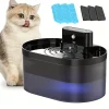 2.2L Wireless Automatic Pet Water Dispenser Rechargeable Cat Indoor Fountain Dispenser With 2600mAh Infrared Sensor For Dog Cat