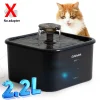 2.2L/74oz Cat Water Fountain Pet Water Dispenser for Cats Dogs Inside Filters&Ultra-Quiet Pump Dog Cat Dringing Fountain