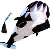 2.2m Large Whale/Dolphin Kite Good Flying Single Line Soft Kite Long Tail 100 Meter Kite Line Plastic Flying Toy