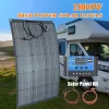 2000W 1500W 1000W 500W 12V Flexible Solar Panel Bendable Waterproof Monocrystalline Solar Charger Perfect for RV Boat Camping