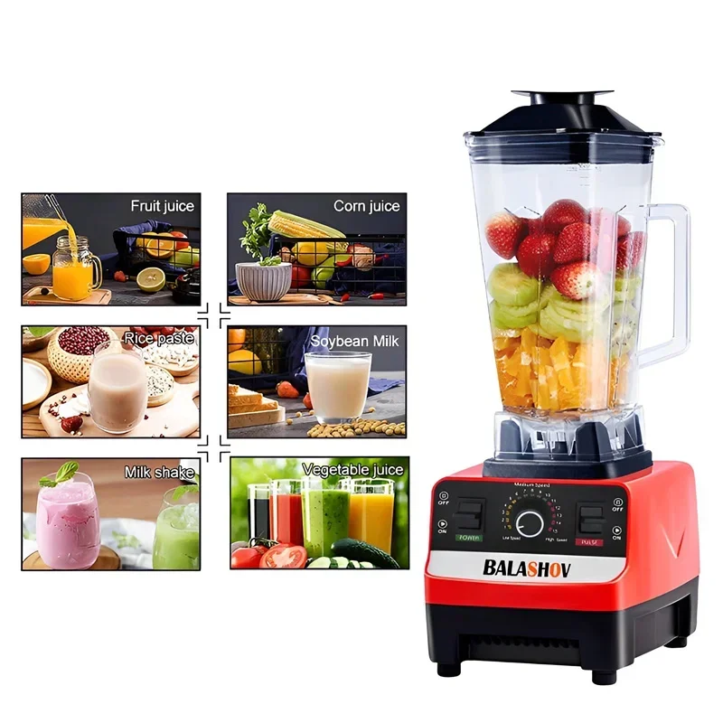 2000W Heavy Duty Commercial Grade Blender Mixer Juicer Fruit Food Processor Ice Smoothies Blender High Power Juice maker Crusher - Image 3