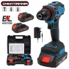 200NM Brushless Impact Driver Screwdriver Drill Set 2 Batteries & Charger