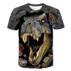 3-14 Ys Baby Boys Dionsaur T-Shirt Children's Clothing Kids Clothes Boys Girls T Shirt Summer Cartoon Tops Short Sleeve Tees