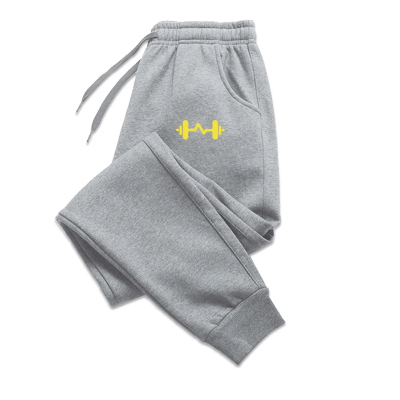 2024 Headset Printed Autumn And Winter Fleece Men's Trousers Fashion Drawstring Casual Pants Sweatpants Jogging Sports Pants - Image 2