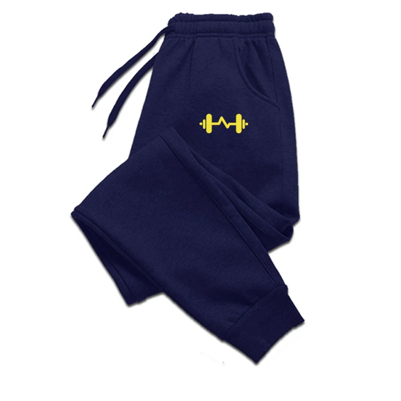 2024 Headset Printed Autumn And Winter Fleece Men's Trousers Fashion Drawstring Casual Pants Sweatpants Jogging Sports Pants - Image 3