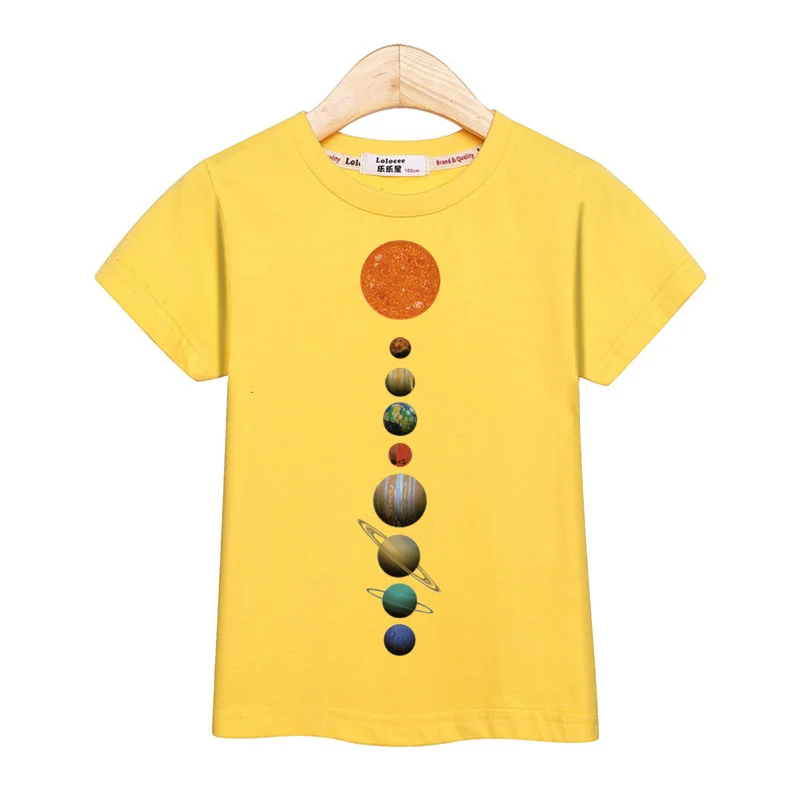 2024 New Children Summer Tops Astronaut Cartoon T-shirt Baby Boys Short Sleeves Shirt 3-14T US Size Clothing - Image 4