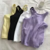 2024 Women Tank Tops Sexy Cropped Top Female Women Summer Camisole Camis Black White Sport Clothes For Women