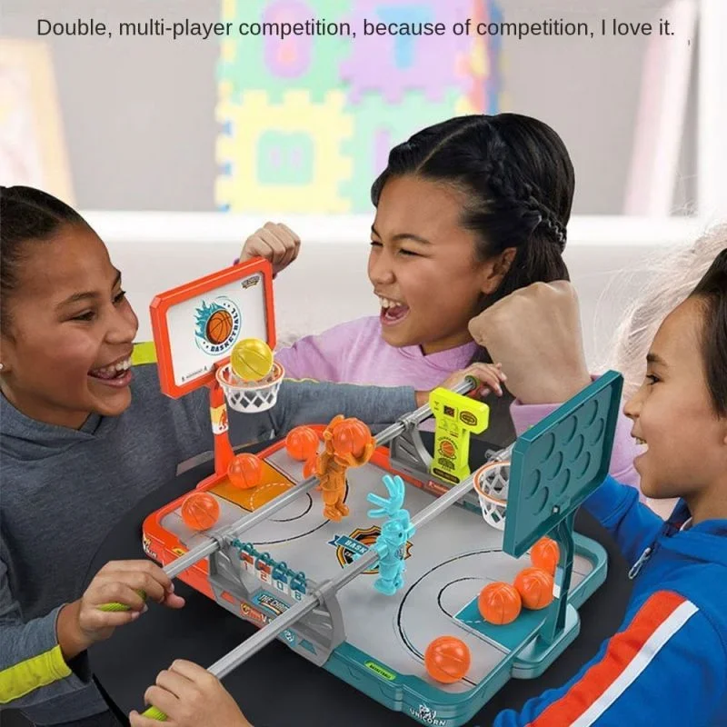 2025 Latest Children's Desktop Game-Fingertip Basketball Basketball Shooting Board Catapult Fingertip Basketball Table Games - Image 2