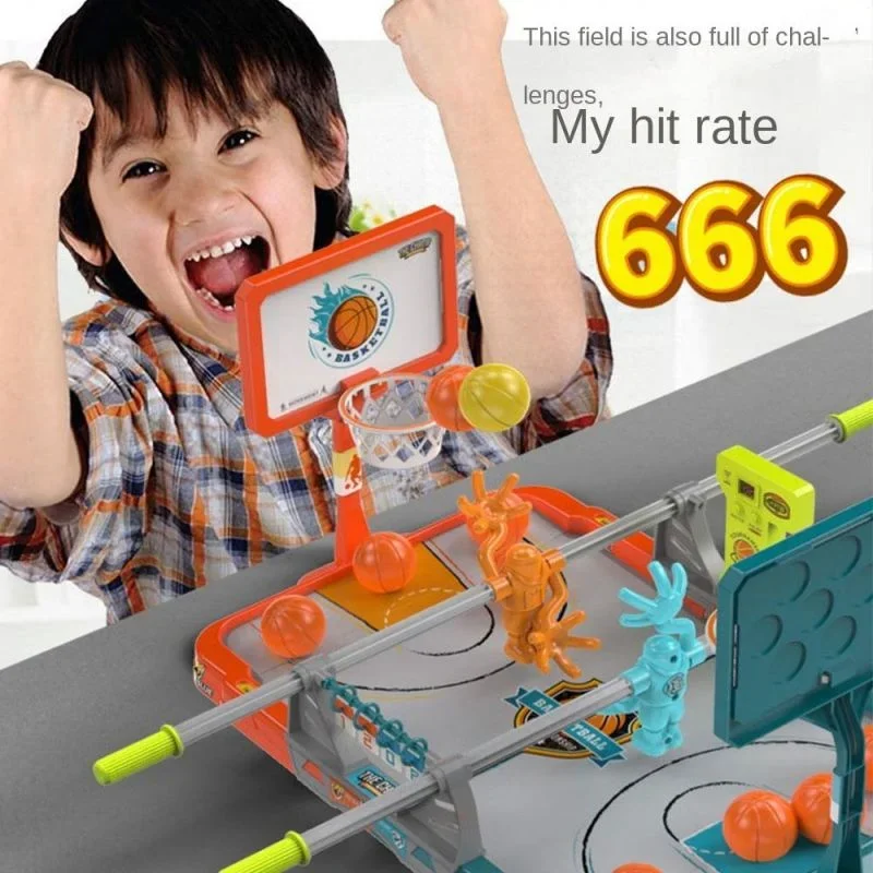 2025 Latest Children's Desktop Game-Fingertip Basketball Basketball Shooting Board Catapult Fingertip Basketball Table Games - Image 3