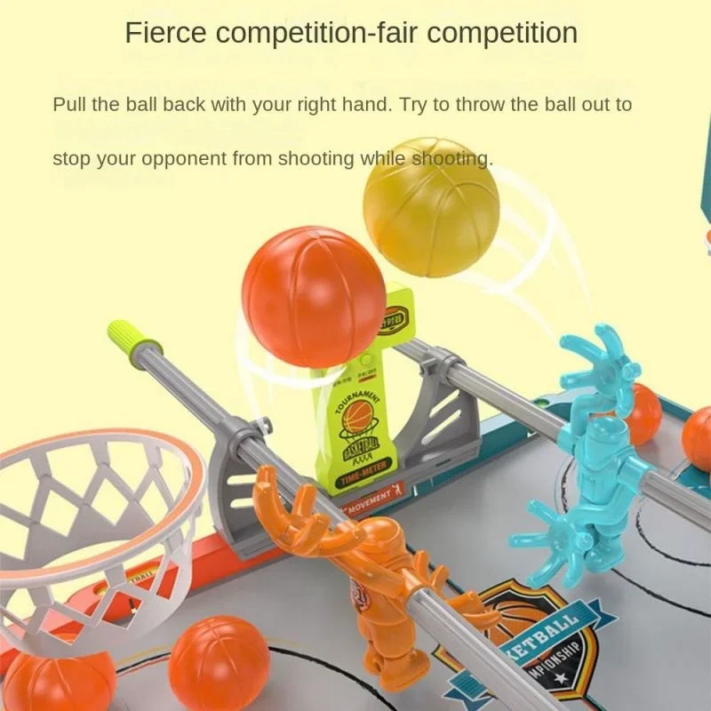 2025 Latest Children's Desktop Game-Fingertip Basketball Basketball Shooting Board Catapult Fingertip Basketball Table Games - Image 4