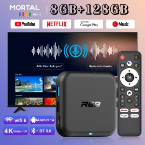 2025 New Global Android 14.0 TV Box R69-1 Support 4K RK3518 Bluetooth 5.0 WIFI 6 RAM 8GB ROM 128GB Multi Language Smart TV BOX