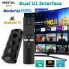 2025 New R3+ Smart Android TV Stick Rockchip RK3518 with Wifi6 Dual Brand 8GB 128GB 8K 3D HDR Google Voice Remote DC 5V 2A