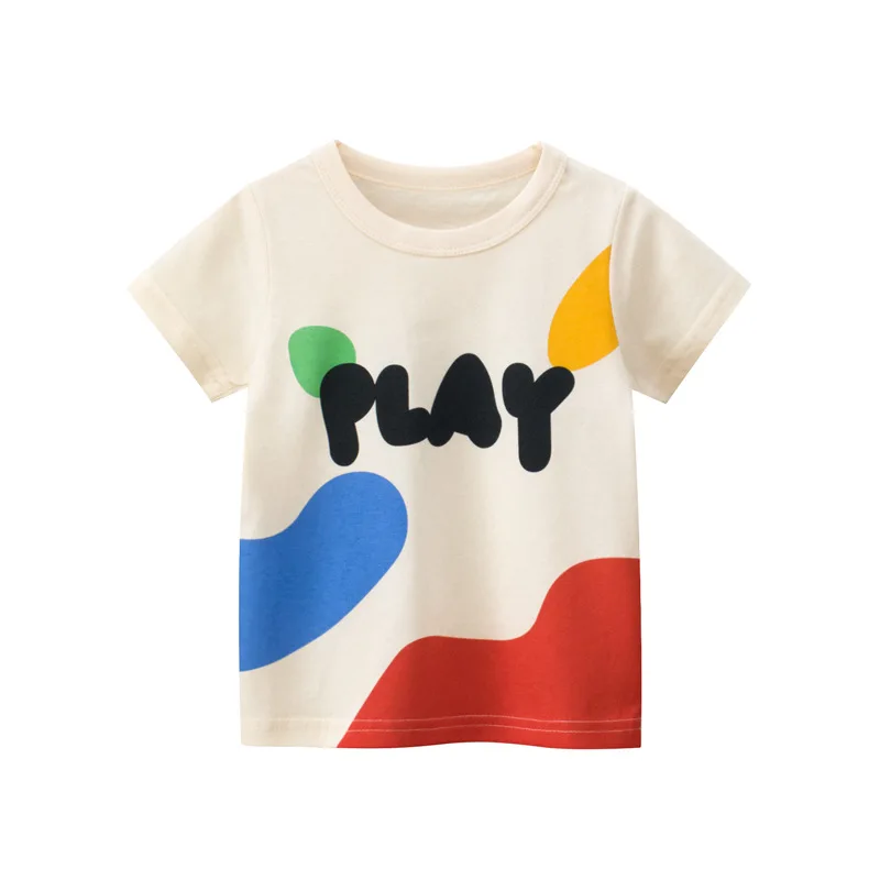 2025 Summer 2-8 Years Kids Girl Shorts Sleeve T-shirts Printed Little Girl Top Baby Girl T Shirts Children Toddler Girl Clothes - Image 4