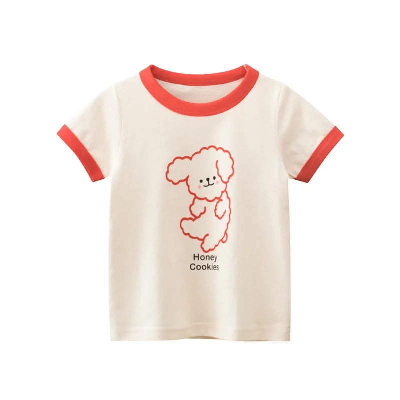 2025 Summer 2-8 Years Kids Girl Shorts Sleeve T-shirts Printed Little Girl Top Baby Girl T Shirts Children Toddler Girl Clothes - Image 5