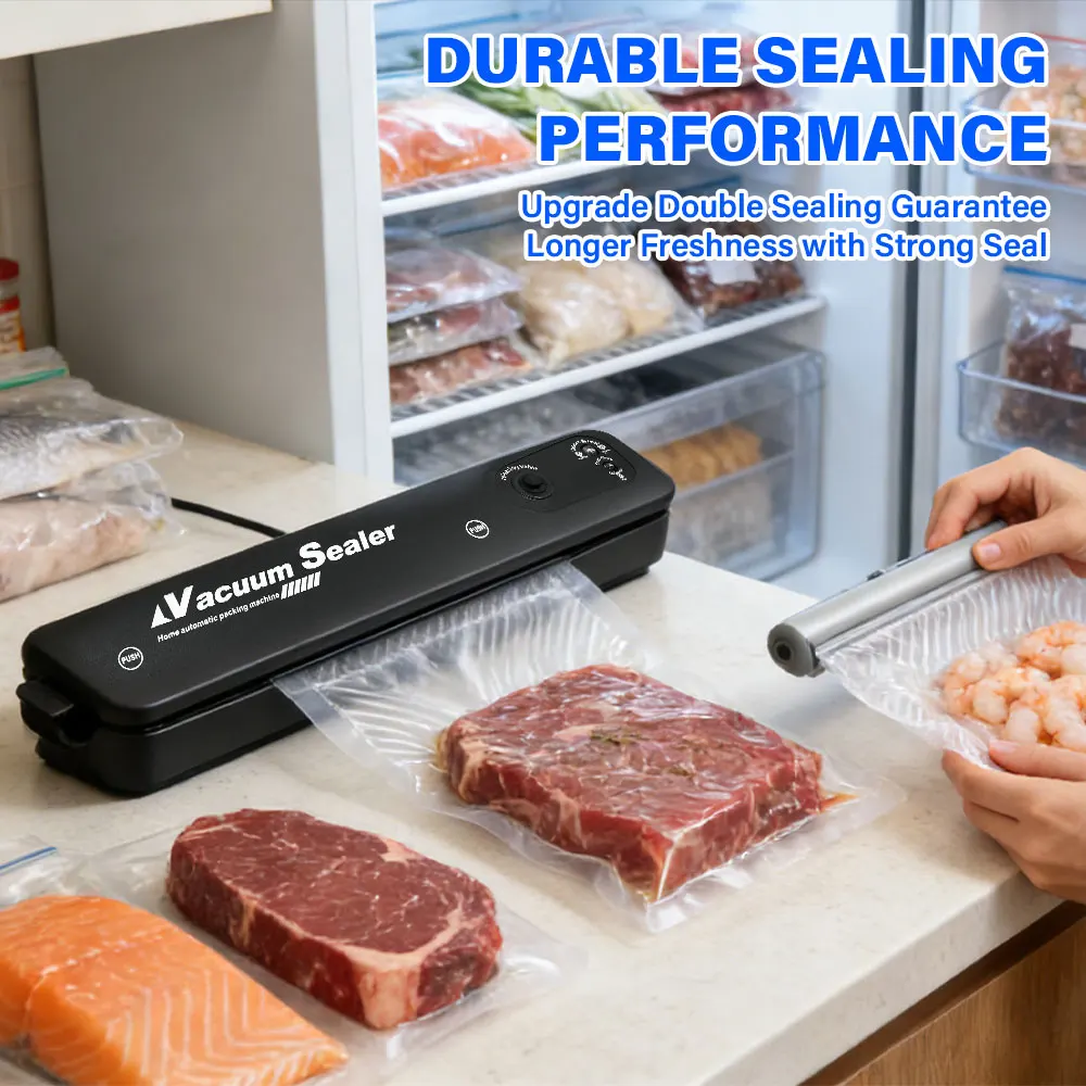 2026 NEW Automatic Small Food Vacuum Sealer Sealing Machine Compact Food Preservation Packing Machine for Cooked and Fresh Food - Image 3