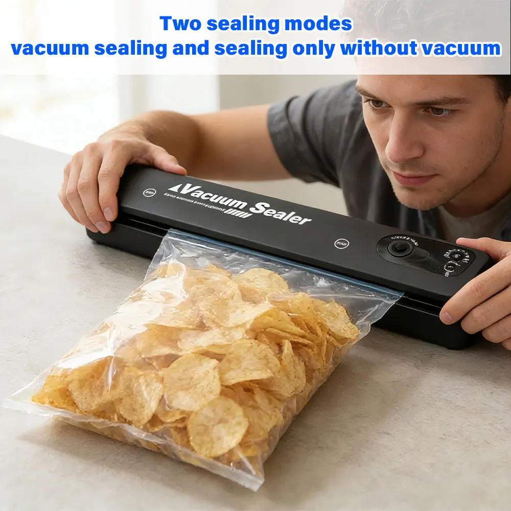 2026 NEW Automatic Small Food Vacuum Sealer Sealing Machine Compact Food Preservation Packing Machine for Cooked and Fresh Food - Image 6