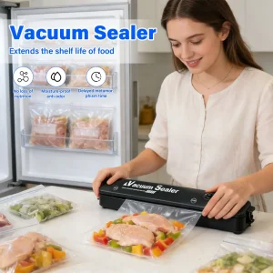 2026 NEW Automatic Small Food Vacuum Sealer Sealing Machine Compact Food Preservation Packing Machine for Cooked and Fresh Food