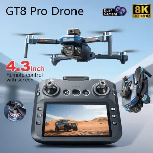 2026 New GT8 Drone GPS 8K Professional HD 360° Dual Cameras 5G WIFI Brushless Motors Obstacle Avoidance Foldable Quadcopter Toys