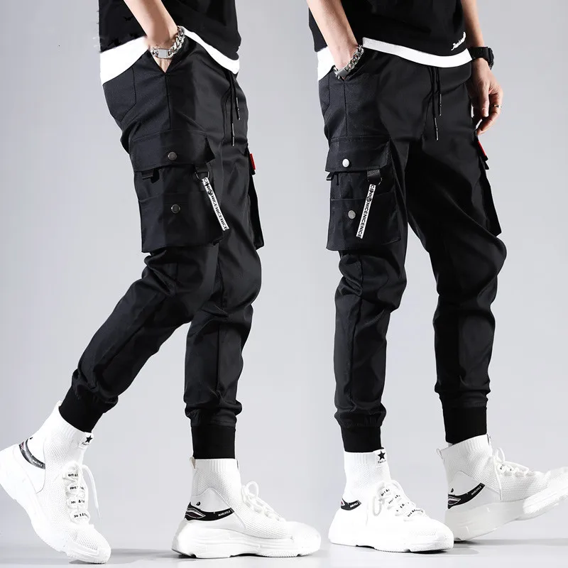 2026 New Trendy Solid Color Pants, Multi Flap Pocket Men's Cargo Pants, Loose Casual Outdoor Pants, Men's Work Pants oversized - Image 2
