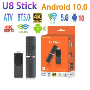 2026 U8 TV Stick Android 10.0 TV Box HDR H313 Wifi BT5 smart TV 2.4G 5G 4K HD smart TV BOX Voice Remote Set TOP Box