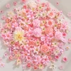 20/50Pcs Artificial Flower Head Mini Silk Artificial Rose Peony Daisy Flower Craft Supplies Wedding Party Wreath Home Decoration