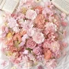 20/50Pcs Pink Artificial Flower Head MSini Silk Artificial Rose Daisy Flower Craft Supplies Wedding Party Wreath Home Decoration