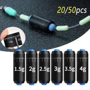 20/50pcs Fishing Scale Lead1.5g-4g Quick-Release Sinkers Reinforced Lead Tape Rolls for Competition Fishing Grade Weight Strips