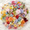 20/52Pcs Mini Random Mix Artificial Flowers Silk Fake Flowers for Home Decor DIY Craft Gifts Accessories Bride Wedding Decor