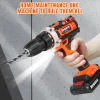 21V Cordless Drill Set Electric Combi Drills Driver Screwdriver 45Nm,with Rechargeable 1500 mAh Battery & LED Work Light