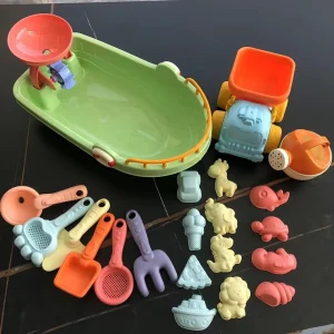 21pcs Beach Sand Toy Beach Boat Set Digging Tool Outdoor Seaside Play Sand Water Game Sandbox Shovel Boys Girls Beach Game