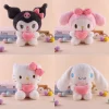 22cm Sanrio Hello Kitty Plush Doll Toy Cartoon Girls Soft Stuffed Animal Kuromi Pillow Doll My Melody Cinnamoroll Doll Gift Toys