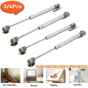 2/4PCS Cabinet Door Gas Struts 2-20KG Lift Supports Gas Spring Lid Support Gas Props/Shocks Kitchen Cupboard Hydraulic Hinge