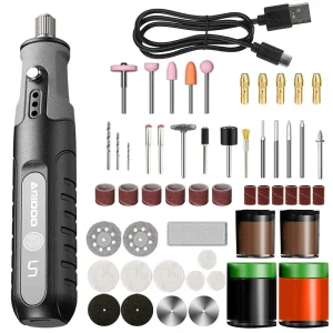 25000rpm Cordless Rotary Multi Tool Mini Engraving Pen Electric USB Wireless Drill with Accessories DIY Set Dremel Compatible