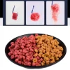 25g 100pcs Red Carp Fishing Hollow Bait Grass Carp Baits Fishing Baits Lure Formula Insect Particle Boilie Pellets Hook Up