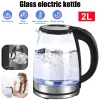 2L Glass Electric Kettle Fast Boiling Water Heater Tea Coffee Thermo Pot Large Capacity Auto Shutoff Smart Kettle for Home