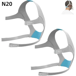 2PC N20/AirTouch N20, Soft Comfortable Unisex CPAP Replacement Headgear Strap (Without Mask)