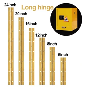2PCS 6in-48in Piano Hinges Stainless Steel Gold Long Hinge for Cabinet Wooden Box Furniture Marine 8in 10in 12in 20in 24in 36in