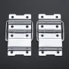 2Pcs 8 Hole Decor Flight Case Doors Tool Boxes Lockers Support Hinge Suitcase Fitting Cabinet Hinges Air Box Accessories 71*35mm
