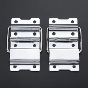 2Pcs 8 Hole Decor Flight Case Doors Tool Boxes Lockers Support Hinge Suitcase Fitting Cabinet Hinges Air Box Accessories 71*35mm