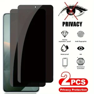 2Pcs Privacy Screen Protector Tempered Glass For Xiaomi Redmi Note 14 13 Pro Note 13 Pro 4G 5G 12 11 10 9 Pro 11S 10S 9 12 Glass