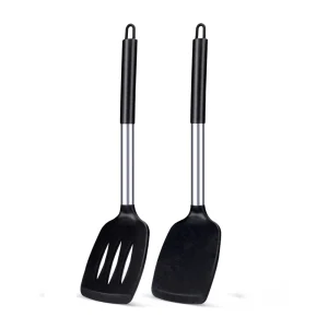 2Pcs Silicone Spatula Set Heat Resistant Nonstick Steak Spatula Kitchen Cooking Utensils Cookware Cooking Tool Set Spatula Kit