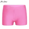3-16Y Kids Girls Low Rise Sports Shorts Yoga Ballet Dance Gymnastic Leggings Workout Fitness Boy-cut Bottoms Dancewear Swimwear
