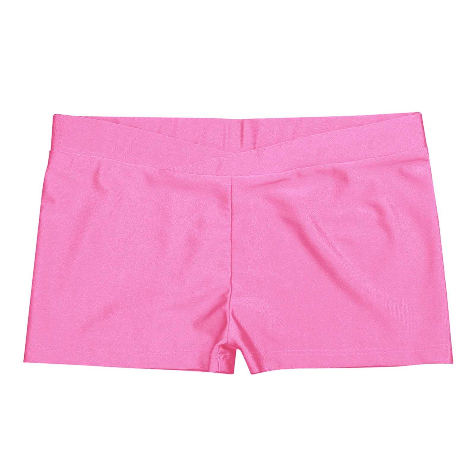 3-16Y Kids Girls Low Rise Sports Shorts Yoga Ballet Dance Gymnastic Leggings Workout Fitness Boy-cut Bottoms Dancewear Swimwear - Image 4