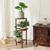 3 Tier Bamboo Tall Corner Plant Rack Planter Stand Flower Pot Holder Storage Rack for Balcony Garden