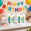 3-layer Happy Birthday printed toilet paper, toilet paper for office and home birthday parties, creative and fun toilet paper