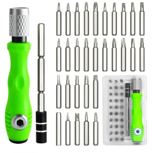 30-in-1 precision screwdriver set, mini repair kit, PS5 cleaning kit, men's tool set, suitable for glasses, MacBook, watches,